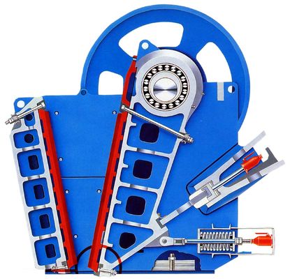 V Yerçekimi Tek Dönüştürme Birincil Çene Çakma Makinesi