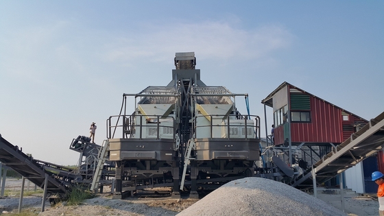 Mobil Beton Blok Kırıcı Bakır Madeni Demir Cevheri 130 TPH Çimento Kırma Makinaları