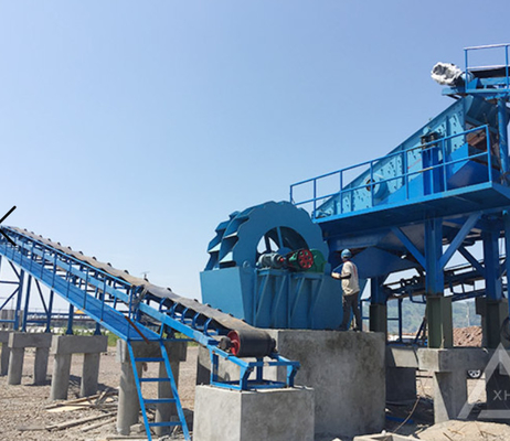 250 TPH 60t/h Kova Tekerlek Kum Yıkayıcı Kum Vidası Spiral Eksantrik Mil Titreşimli Elek