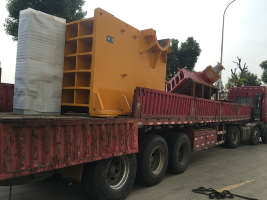 Altın Taş Çeneli Kırıcı Makinesi Granit Bazalt Madencilik Çakıl Birincil Beton
